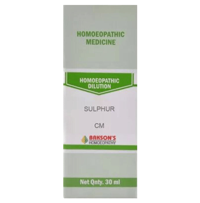 Bakson's Homeopathy Sulphur Dilution CM - Classic Derma