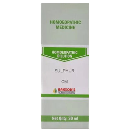 Bakson's Homeopathy Sulphur Dilution CM - Classic Derma