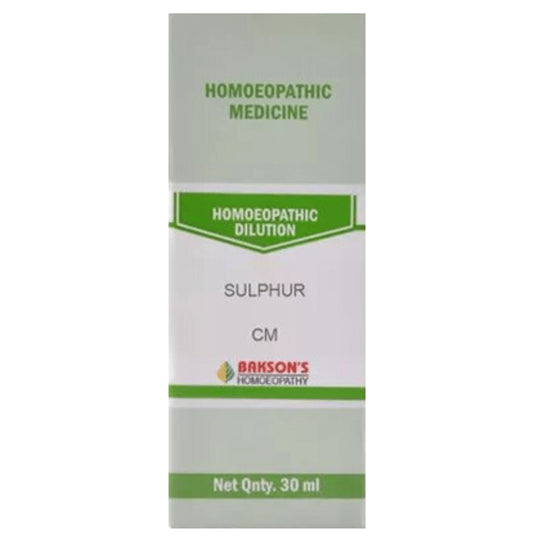 Bakson's Homeopathy Sulphur Dilution CM - Classic Derma