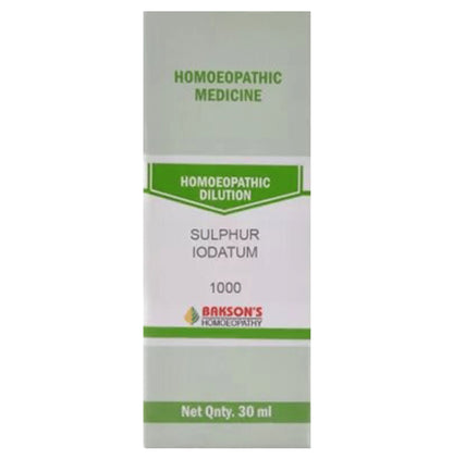 Bakson's Homeopathy Sulphur Iodatum Dilution 1M - Classic Derma