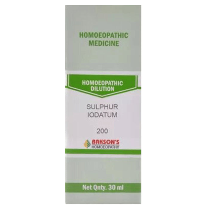 Bakson's Homeopathy Sulphur Iodatum Dilution 200 - Classic Derma