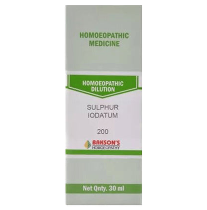 Bakson's Homeopathy Sulphur Iodatum Dilution 200 - Classic Derma