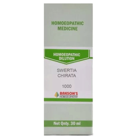 Bakson's Homeopathy Swertia Chirata Dilution 1M - Classic Derma