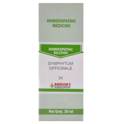 Bakson's Homeopathy Symphytum Officinale Dilution 3X - Classic Derma