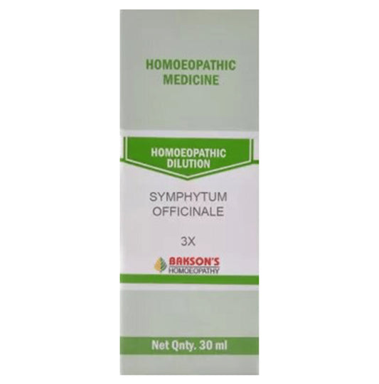 Bakson's Homeopathy Symphytum Officinale Dilution 3X - Classic Derma