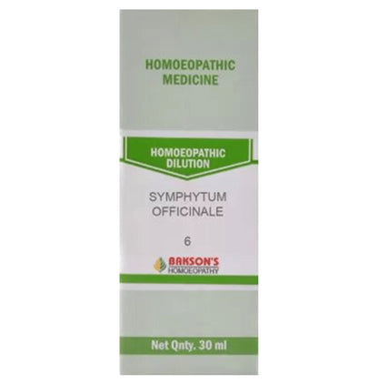 Bakson's Homeopathy Symphytum Officinale Dilution 6 - Classic Derma
