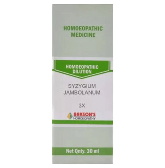 Bakson's Homeopathy Syzygium Jambolanum Dilution 3X - Classic Derma