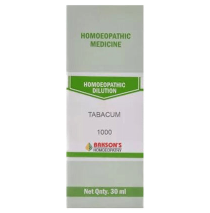 Bakson's Homeopathy Tabacum Dilution 1M - Classic Derma