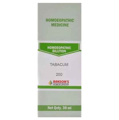 Bakson's Homeopathy Tabacum Dilution 200 - Classic Derma