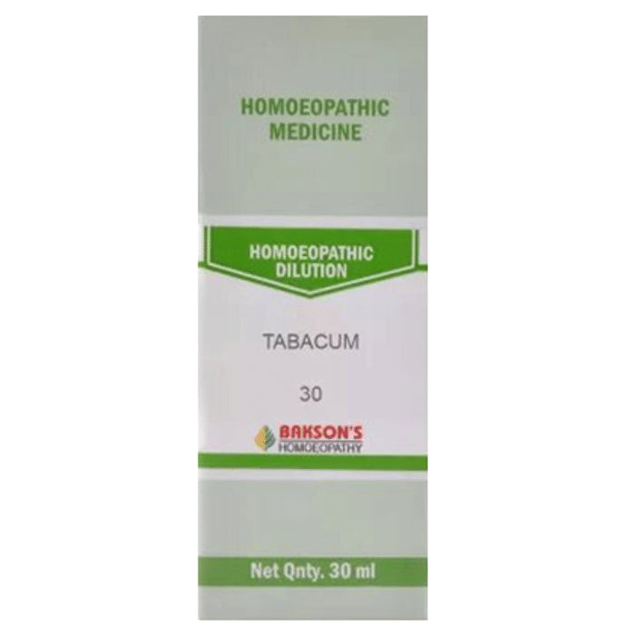 Bakson's Homeopathy Tabacum Dilution 30 - Classic Derma