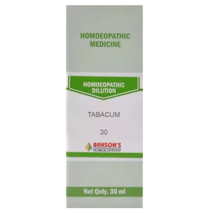 Bakson's Homeopathy Tabacum Dilution 30 - Classic Derma