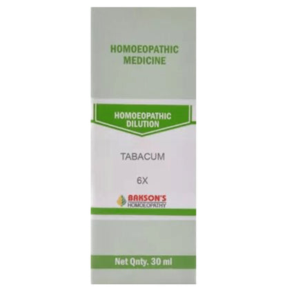 Bakson's Homeopathy Tabacum Dilution 6X - Classic Derma