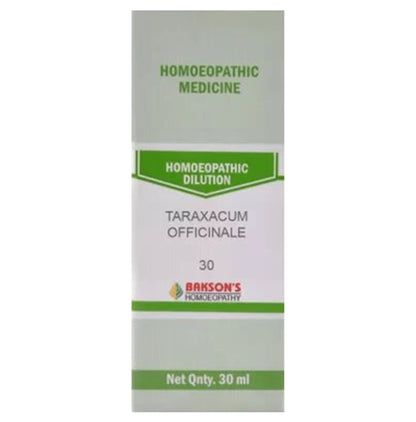 Bakson's Homeopathy Taraxacum Officinale Dilution 30 - Classic Derma