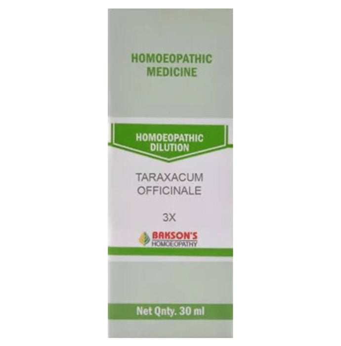 Bakson's Homeopathy Taraxacum Officinale Dilution 3X - Classic Derma