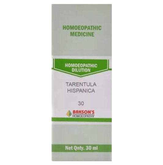 Bakson's Homeopathy Tarentula Hispanica Dilution 30 - Classic Derma