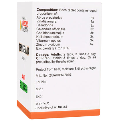 Bakson's Homeopathy Tense Aid Tablet