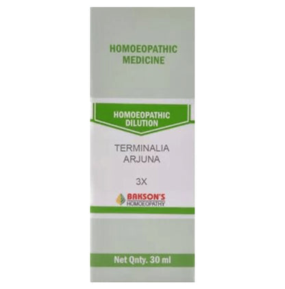 Bakson's Homeopathy Terminalia Arjuna Dilution 3X - Classic Derma