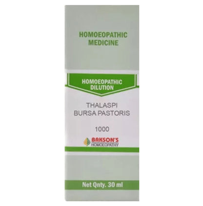 Bakson's Homeopathy Thalaspi Bursa Pastoris Dilution 1000 CH - Classic Derma