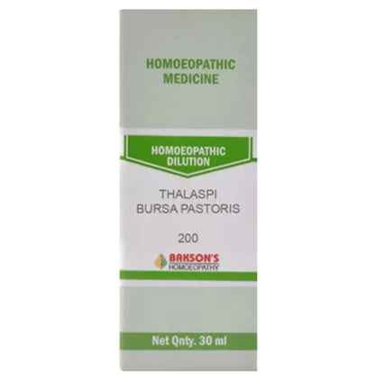 Bakson's Homeopathy Thalaspi Bursa Pastoris Dilution 200 - Classic Derma