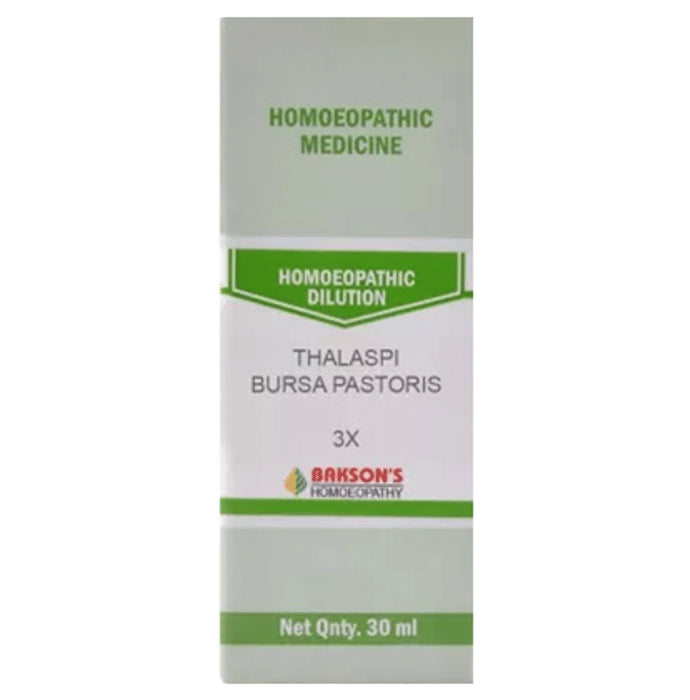 Bakson's Homeopathy Thalaspi Bursa Pastoris Dilution 3X - Classic Derma