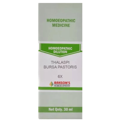 Bakson's Homeopathy Thalaspi Bursa Pastoris Dilution 6X - Classic Derma