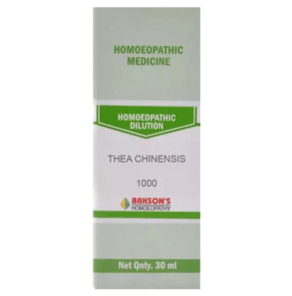 Bakson's Homeopathy Thea Chinensis Dilution 1000 CH - Classic Derma