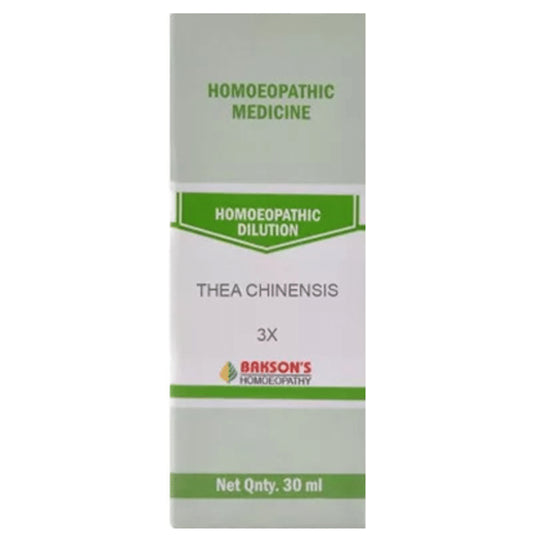 Bakson's Homeopathy Thea Chinensis Dilution 3X - Classic Derma