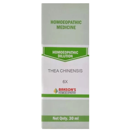 Bakson's Homeopathy Thea Chinensis Dilution 6X - Classic Derma