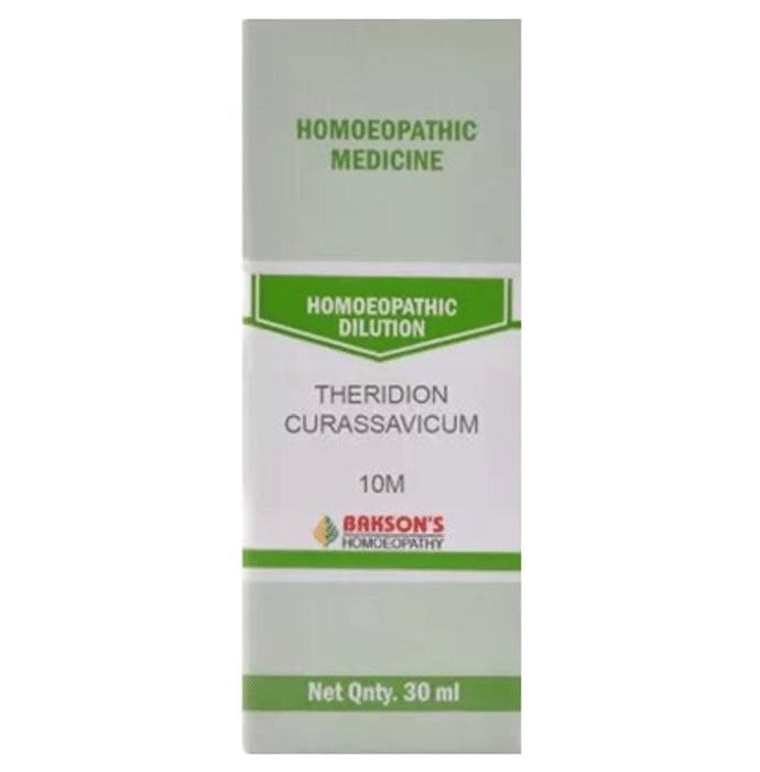 Bakson's Homeopathy Theridion Curassavicum Dilution 10M - Classic Derma