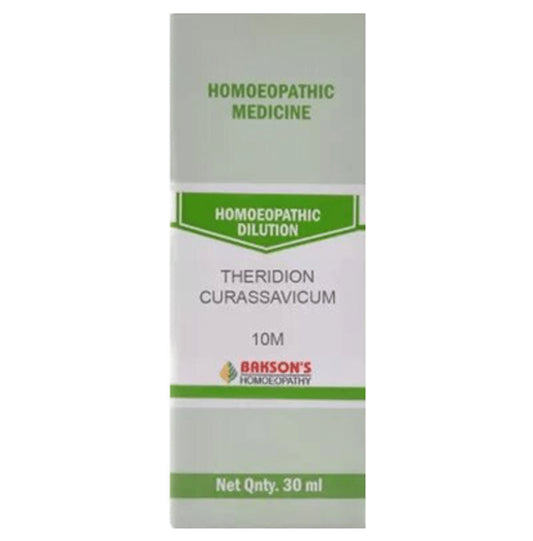 Bakson's Homeopathy Theridion Curassavicum Dilution 10M - Classic Derma