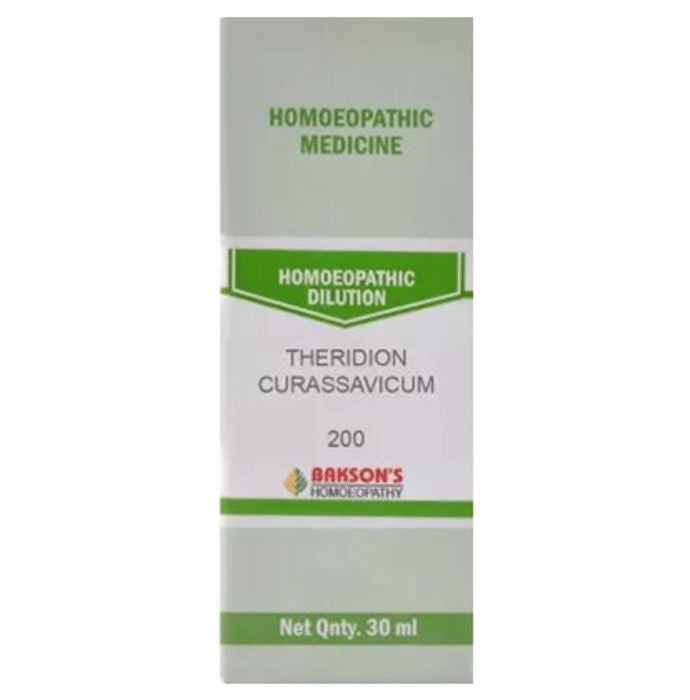 Bakson's Homeopathy Theridion Curassavicum Dilution 200 - Classic Derma