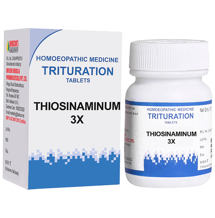 Bakson's Homeopathy Thiosinaminum Trituration Tablet 3X - Classic Derma