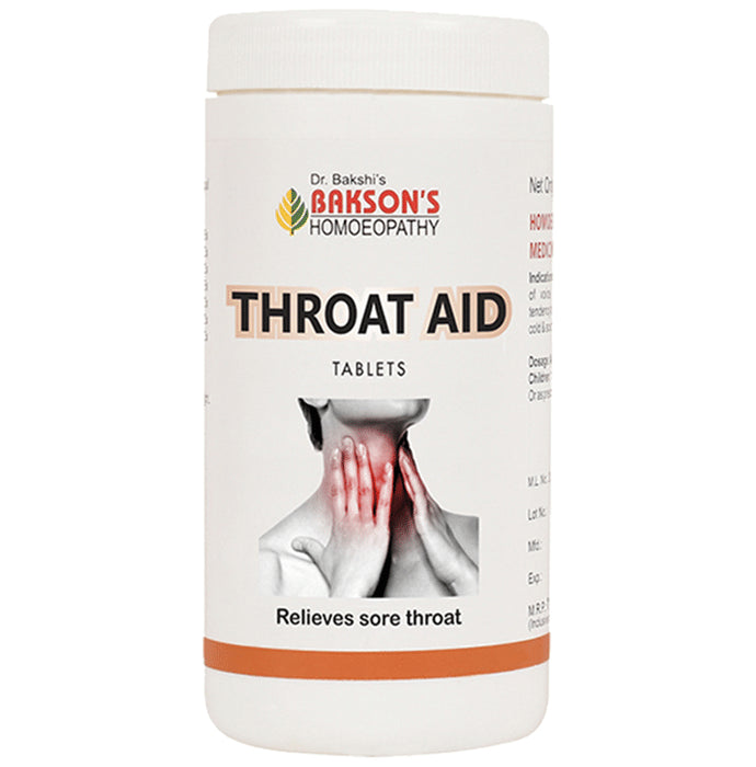 Bakson's Homeopathy Throat Aid Tablet - Classic Derma