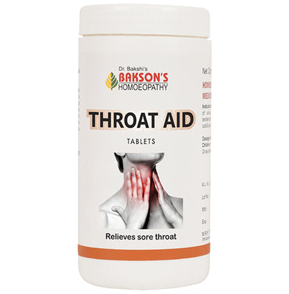 Bakson's Homeopathy Throat Aid Tablet - Classic Derma