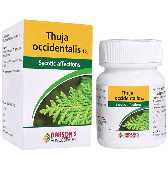 Bakson's Homeopathy Thuja Occidentalis 1X - Classic Derma