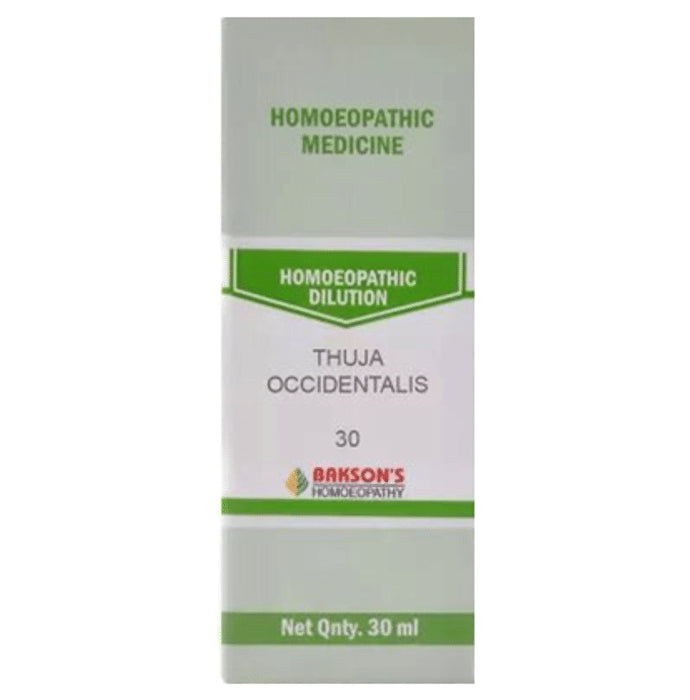 Bakson's Homeopathy Thuja Occidentalis Dilution 30 CH - Classic Derma