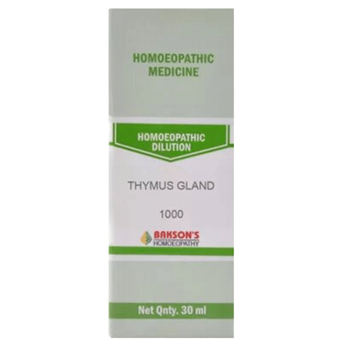 Bakson's Homeopathy Thymus Gland Dilution 1000 CH - Classic Derma