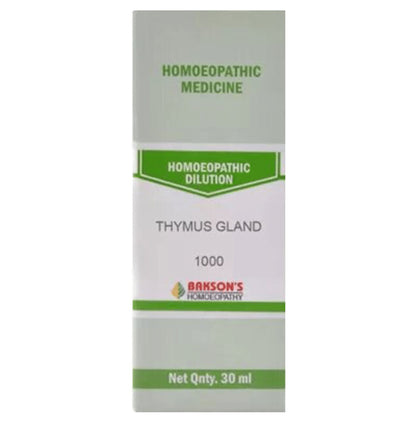 Bakson's Homeopathy Thymus Gland Dilution 1000 CH - Classic Derma