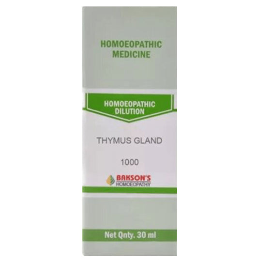 Bakson's Homeopathy Thymus Gland Dilution 1000 CH - Classic Derma