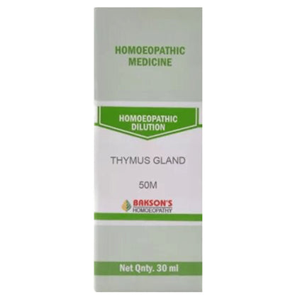 Bakson's Homeopathy Thymus Gland Dilution 50M - Classic Derma