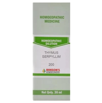 Bakson's Homeopathy Thymus Serpyllum Dilution 200 - Classic Derma