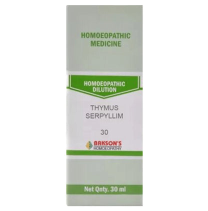 Bakson's Homeopathy Thymus Serpyllum Dilution 30 - Classic Derma