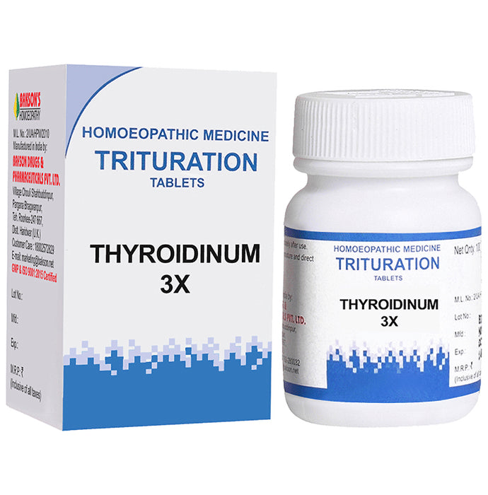 Bakson's Homeopathy Thyroidinum Trituration Tablet 3X - Classic Derma