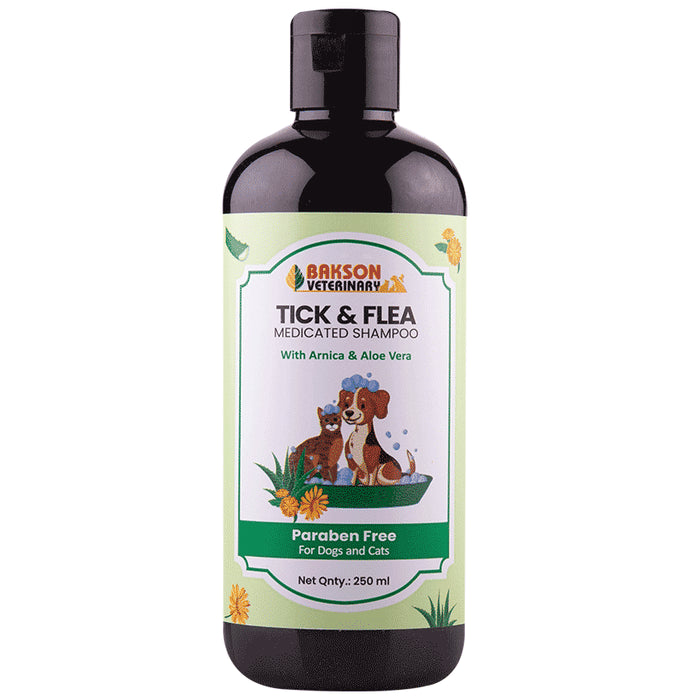 Bakson's Homeopathy Tick & Flea Shampoo - Classic Derma
