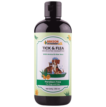 Bakson's Homeopathy Tick & Flea Shampoo - Classic Derma