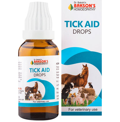 Bakson's Homeopathy Tick Aid Drop for Veterinary Use - Classic Derma