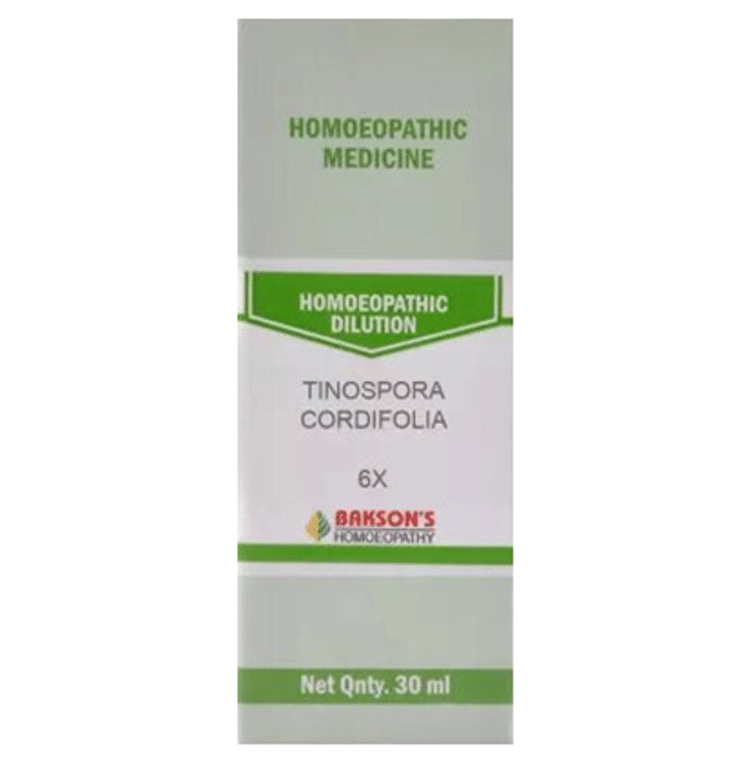 Bakson's Homeopathy Tinospora Cordifolia Dilution 6X - Classic Derma