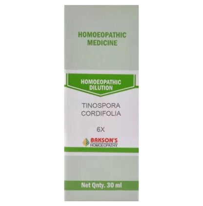 Bakson's Homeopathy Tinospora Cordifolia Dilution 6X - Classic Derma