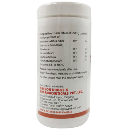Bakson's Homeopathy Tonsil Aid Tablet
