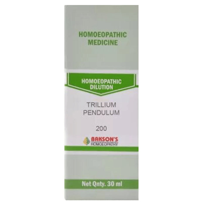 Bakson's Homeopathy Trillium Pendulum Dilution 200 - Classic Derma